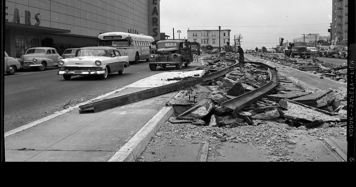 BART looking west toward Geary Boulevard in transbay crossing study