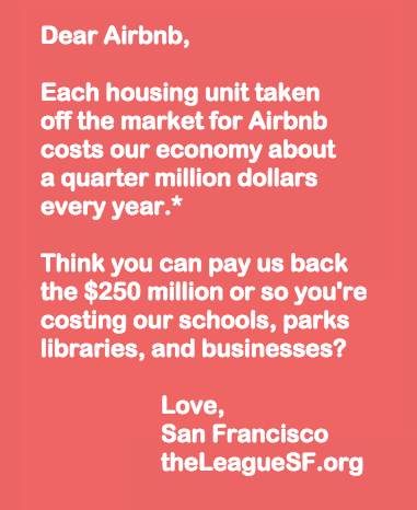 Airbnb's ads make them fools in national news, San Francisco News