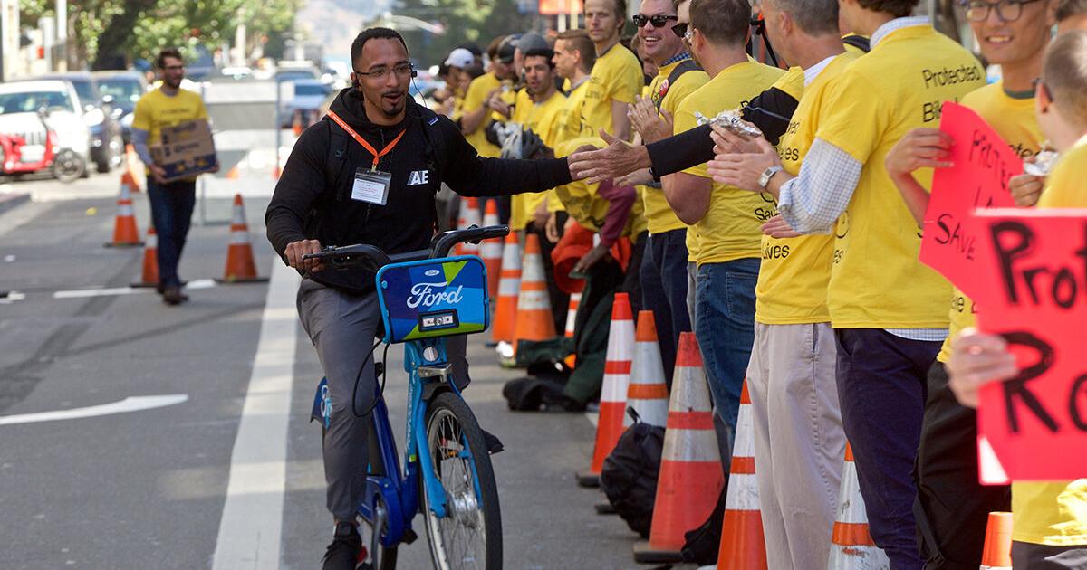 Bike lane protest highlights hypocrisy of ride-hail use at Global ...