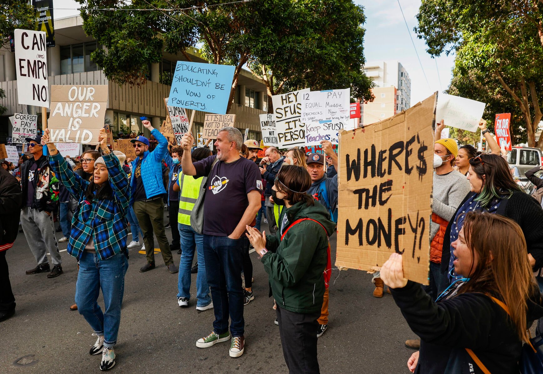 SFUSD Teachers Rally Against Empower Payroll Software Contract | San ...