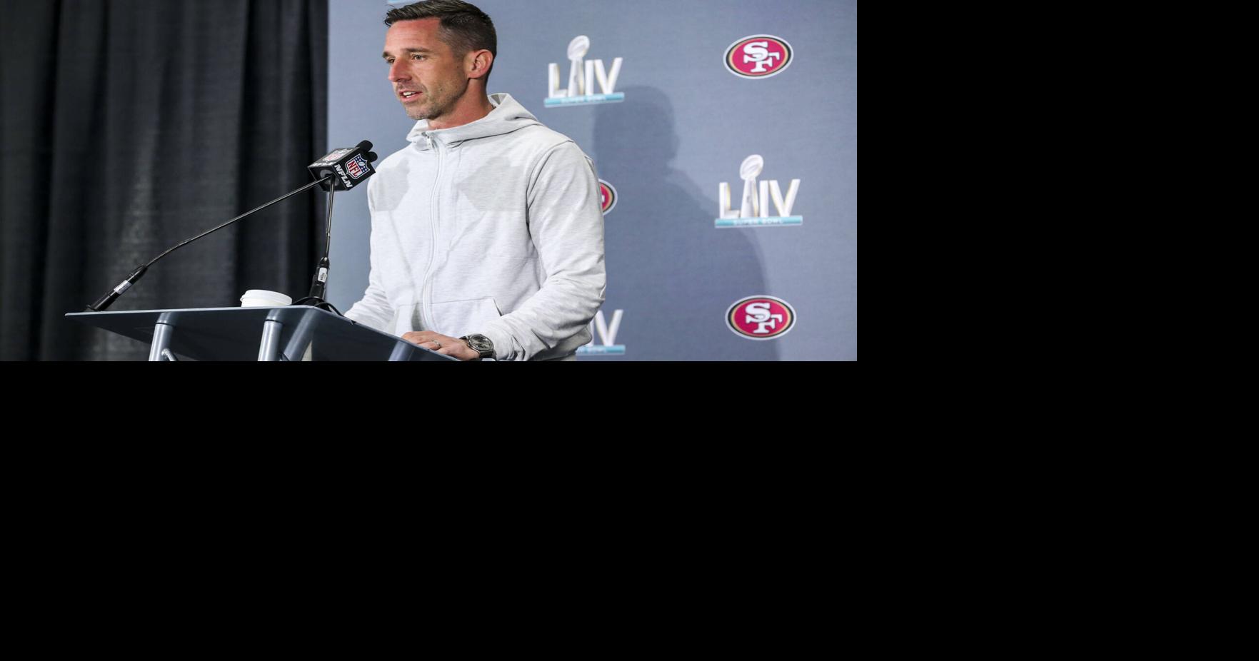 Don't ask Kyle Shanahan about his throwback Deion Sanders jersey
