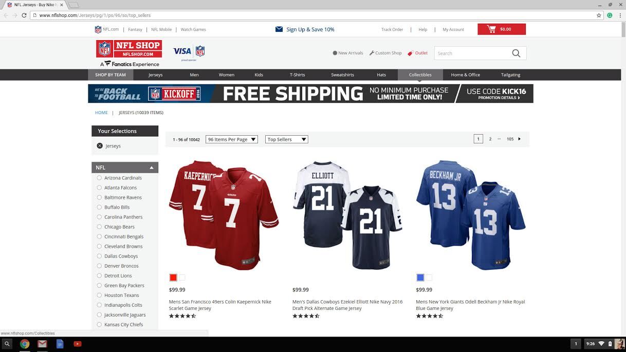 Kaepernick's No. 7 now 3rd most popular jersey among QBs