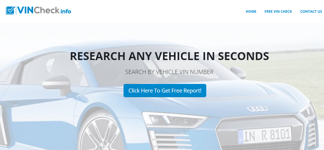 10 Best Free Vin Check Services Get A Vehicle History Report Motor Vehicle