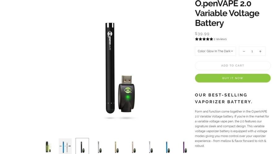 elf bar vape uk Thunder Stick Vape Pen - Variable-Voltage Cart Battery