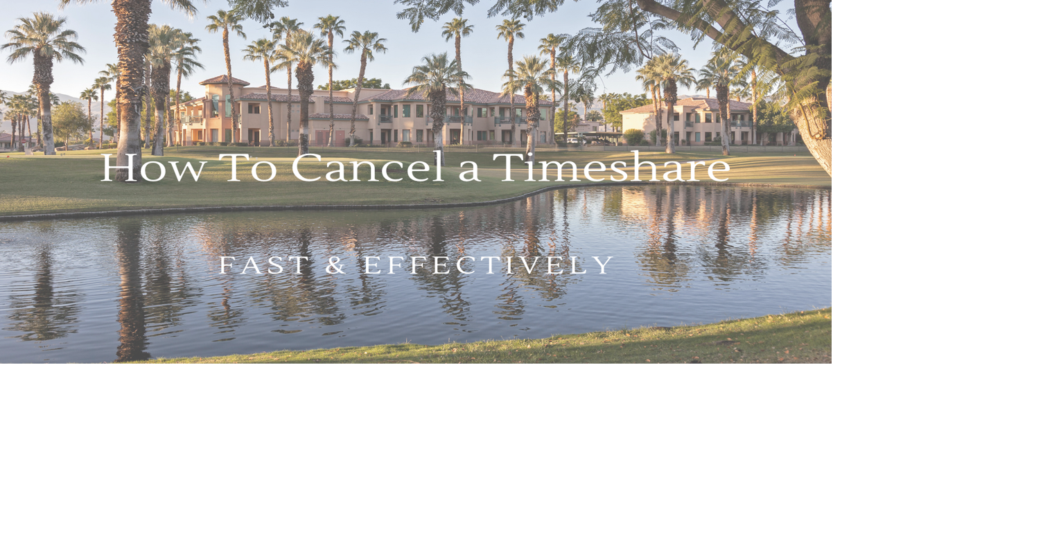 How to Get Out of a Timeshare | Commerce | sfweekly.com