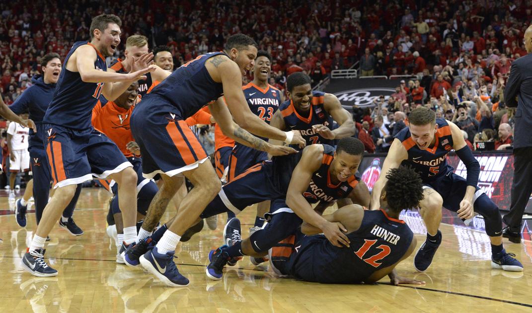 Top 25 Men Hunter S 3 Helps No 1 Virginia Edge Louisville 67 66
