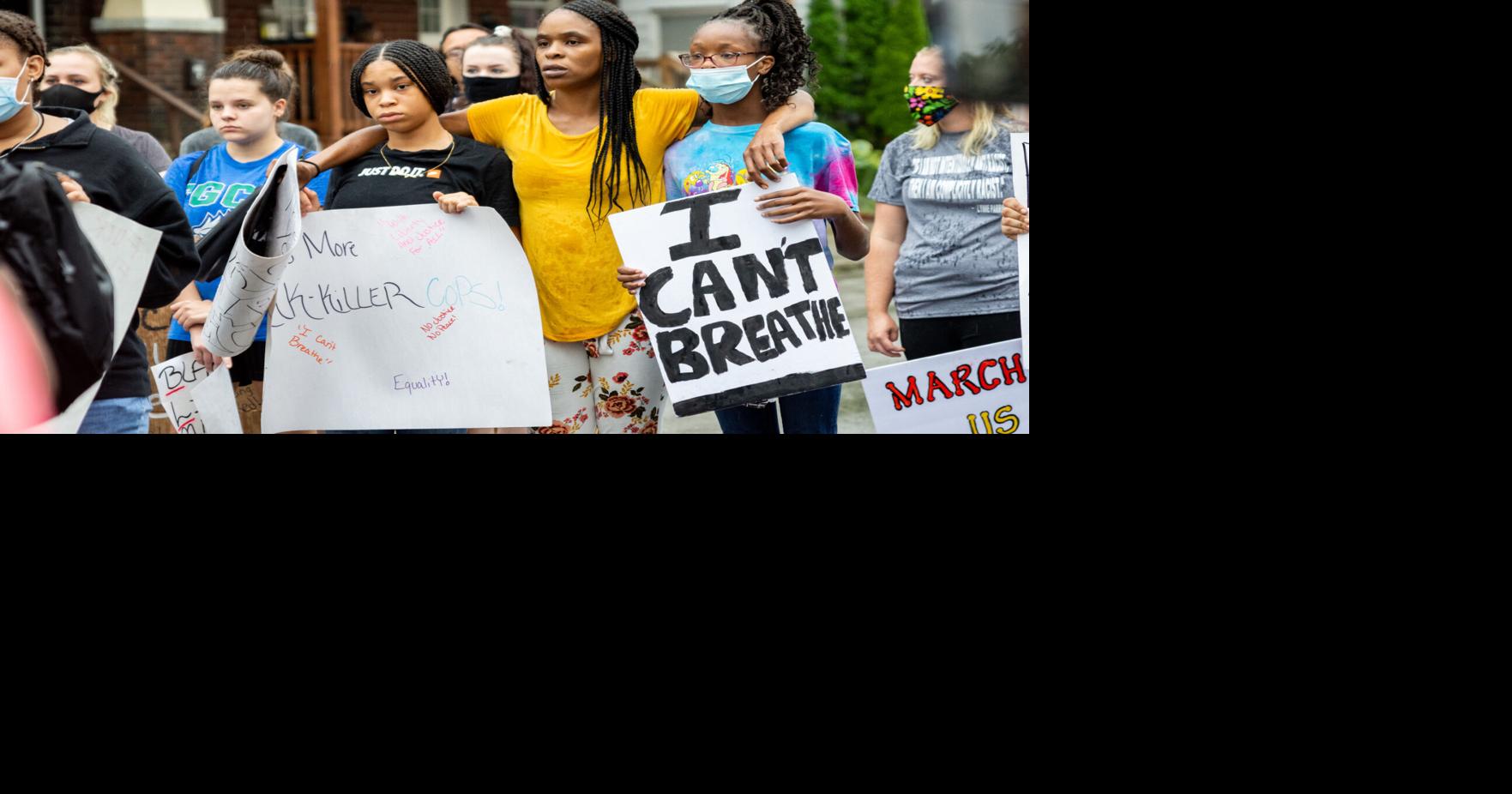 Protesters march through Sharpsville News