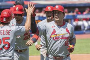 Gorman hits 3-run homer, Cards complete 3-game sweep of Guardians with 7-0 victory