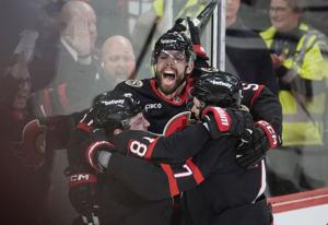 Sanderson scores in OT as Senators defeat Maple Leafs, 4-3, to avoid sweep
