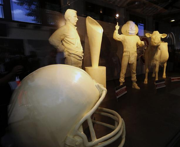 Butter sculpting begins at the Ohio State Fairgrounds