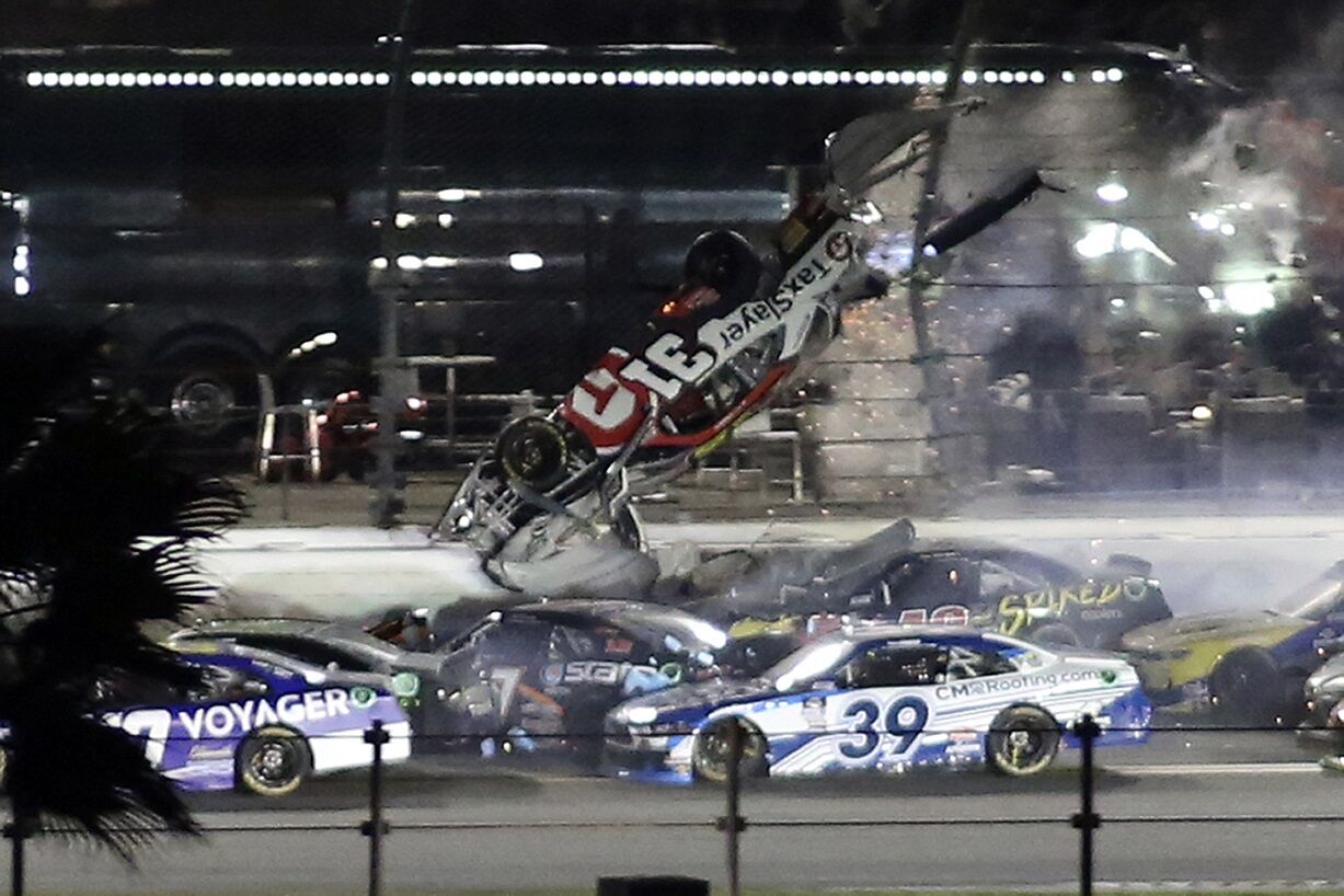 Hill wins at Daytona as airborne crash ends Xfinity Series opener Sports sharonherald picture image