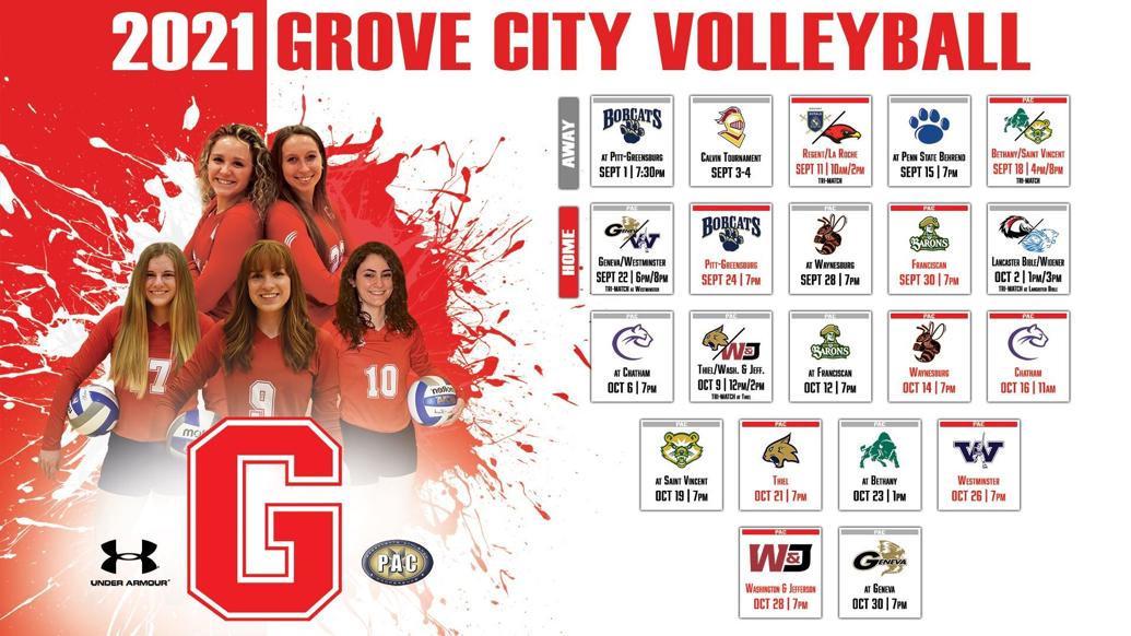 Grove City College women's volleyball announces 2021 schedule Sports