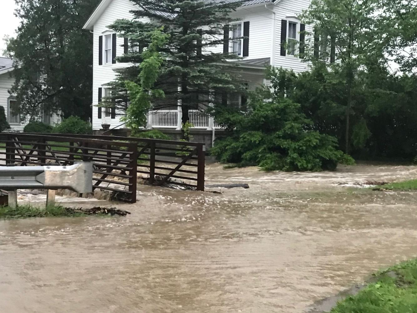 Rains cause flash flood in Jamestown 2 homes damaged when creek