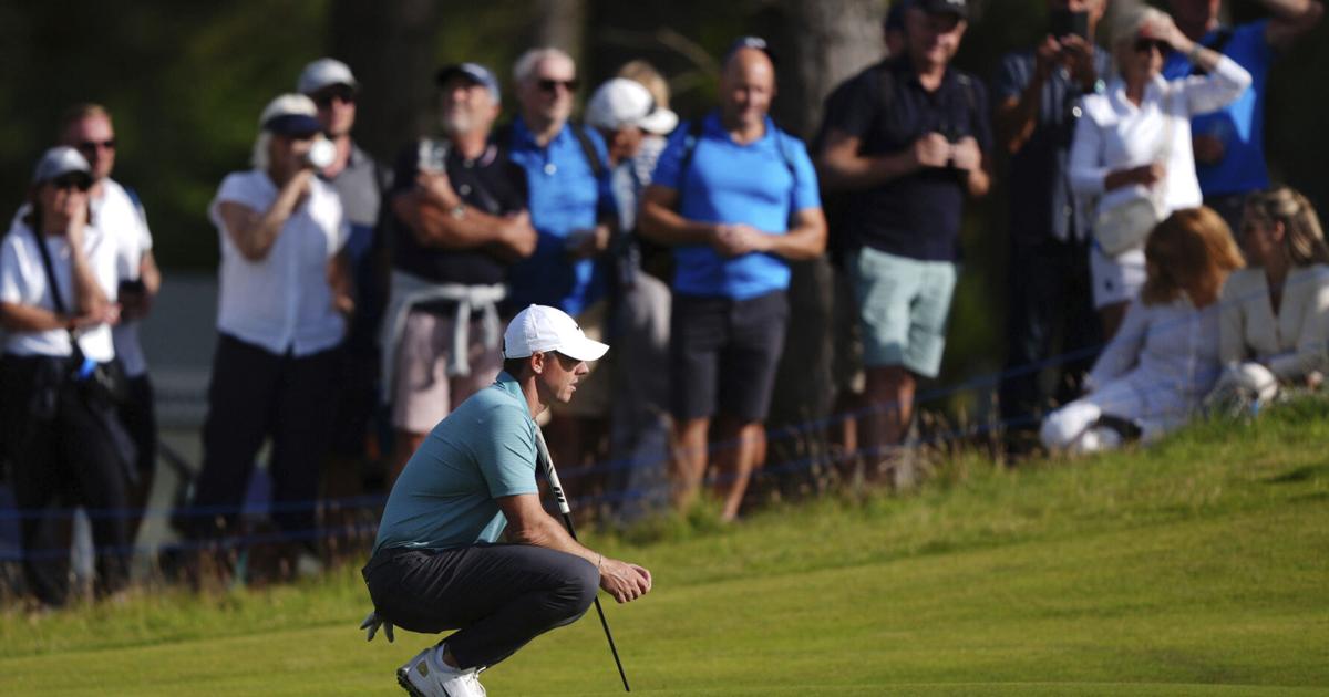 Knapp shares Scottish Open lead with 64 as McIlroy shakes off rust and salvages 68
