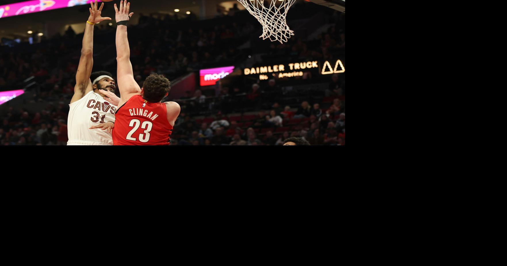 Jarrett Allen scores career-high 40 points as the Cavaliers beat the Trail Blazers, 130-111