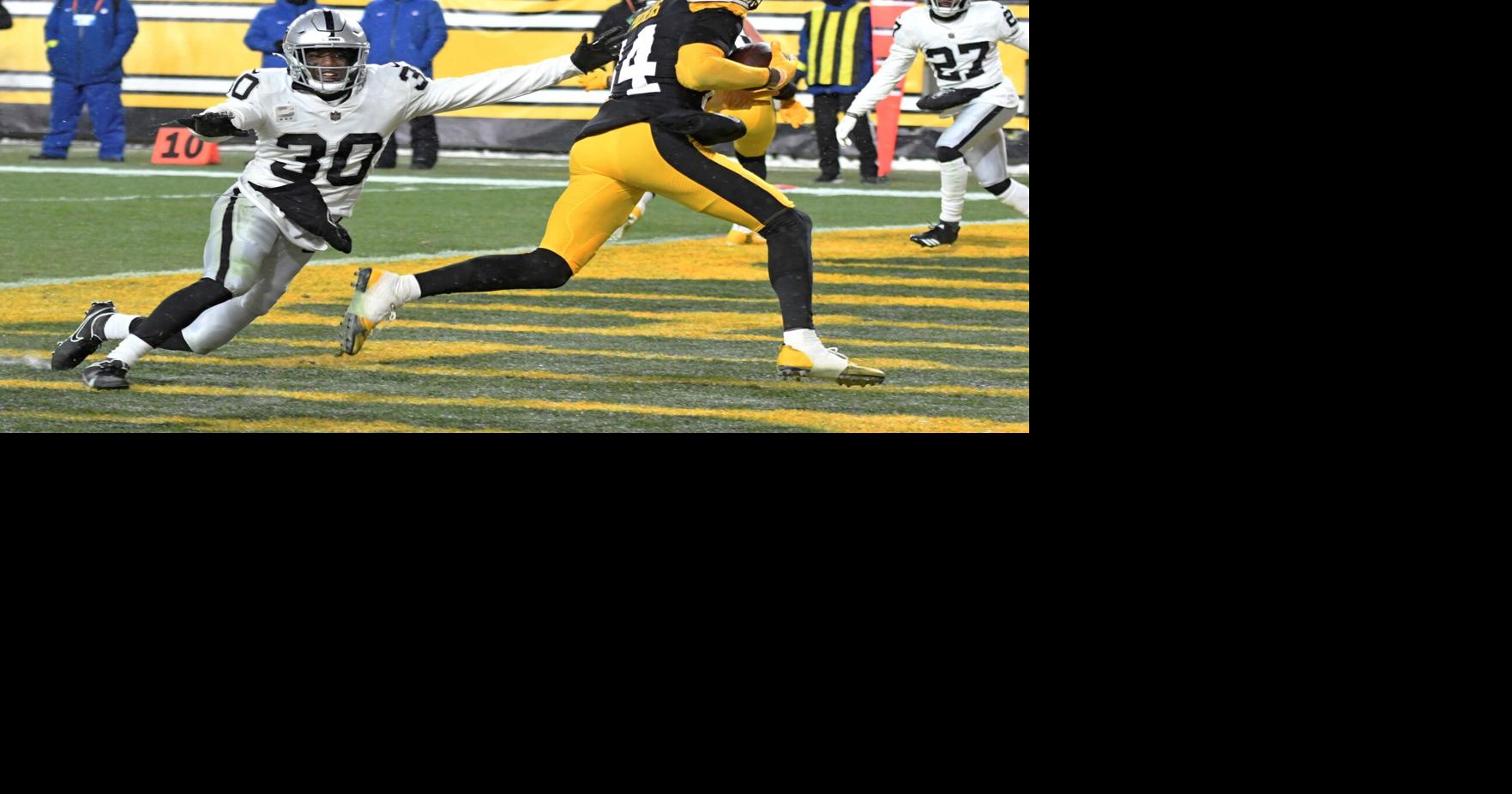 Steelers retire Harris' jersey, rally to beat Raiders, 13-10, Sports