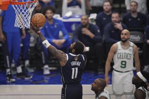 Kyrie Irving ends his personal Celtics skid, now the Mavs will have to win in Boston