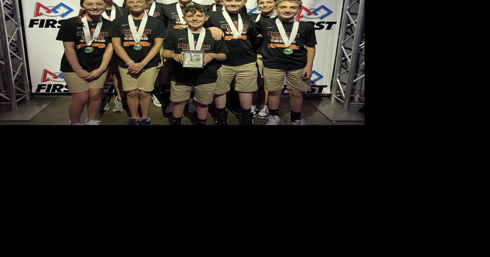 Sharon Tiger Techs Robotics Team wins award at West Coast event