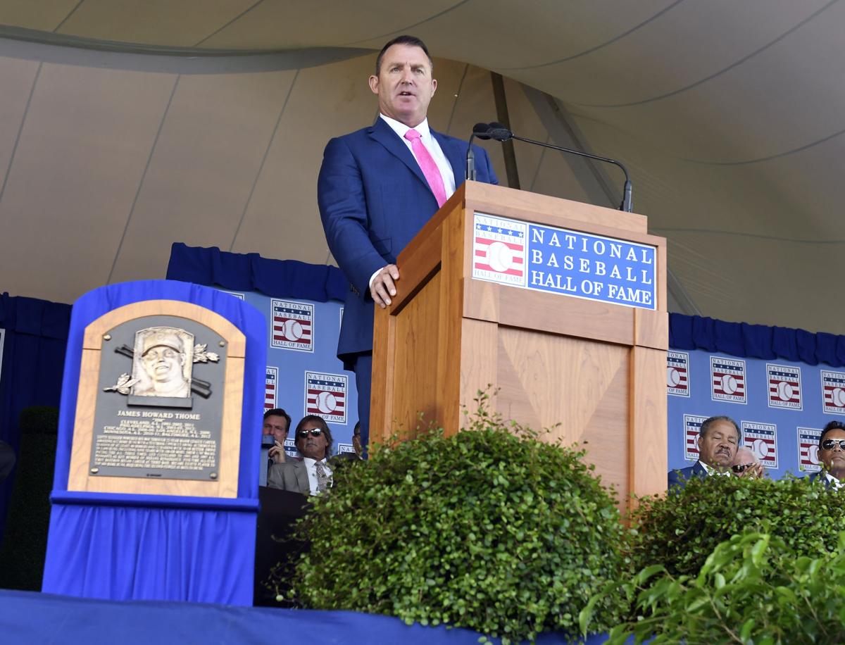 Thome overwhelmed by first visit to Cooperstown as Hall of Famer