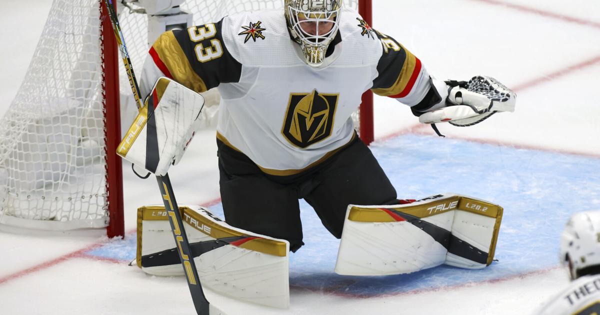 Golden Knights re-sign goalie Adin Hill to a 2-year deal on the eve of free agency