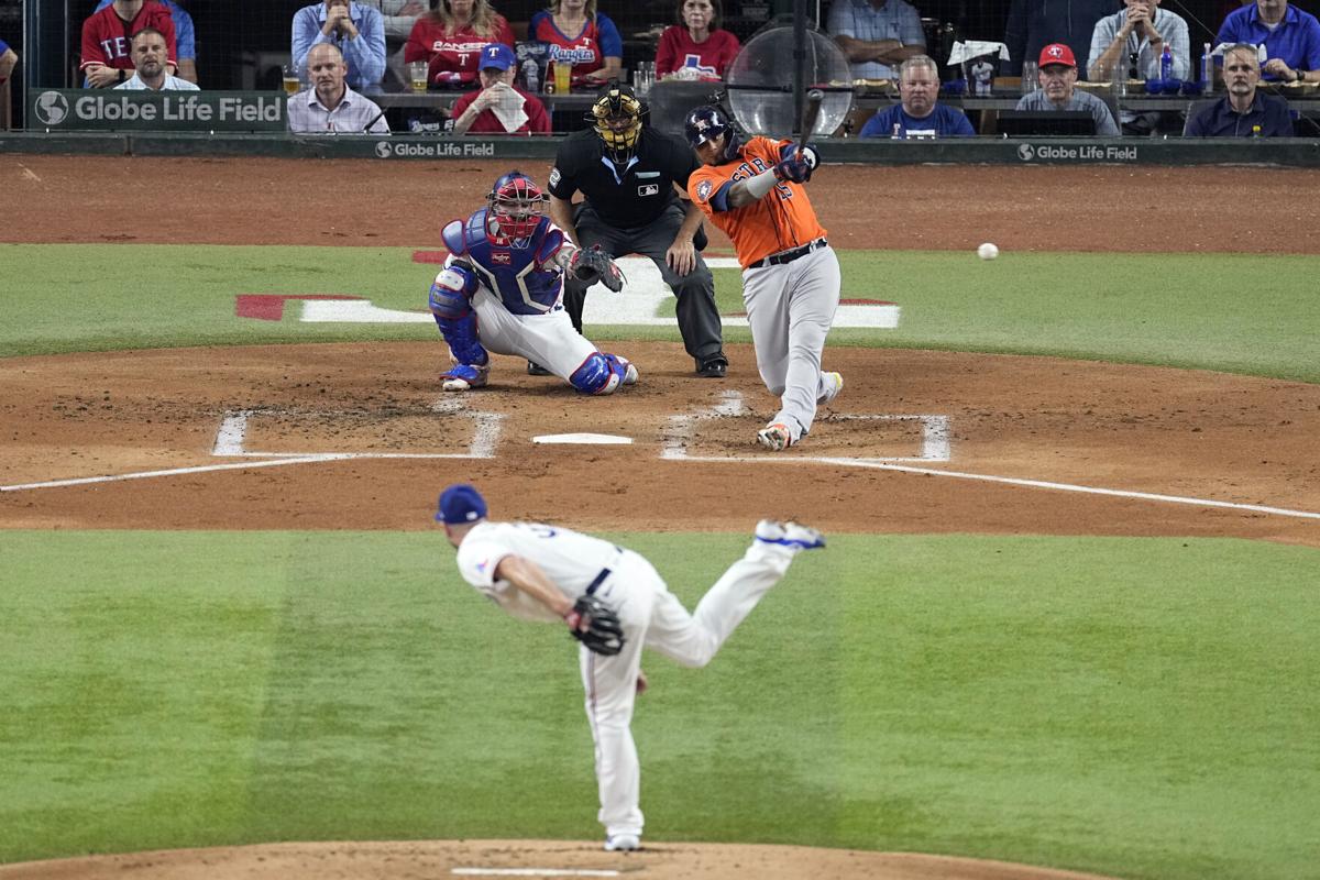 Abreu, Alvarez and Altuve power Astros' rout of Rangers in Game 4 to even  ALCS