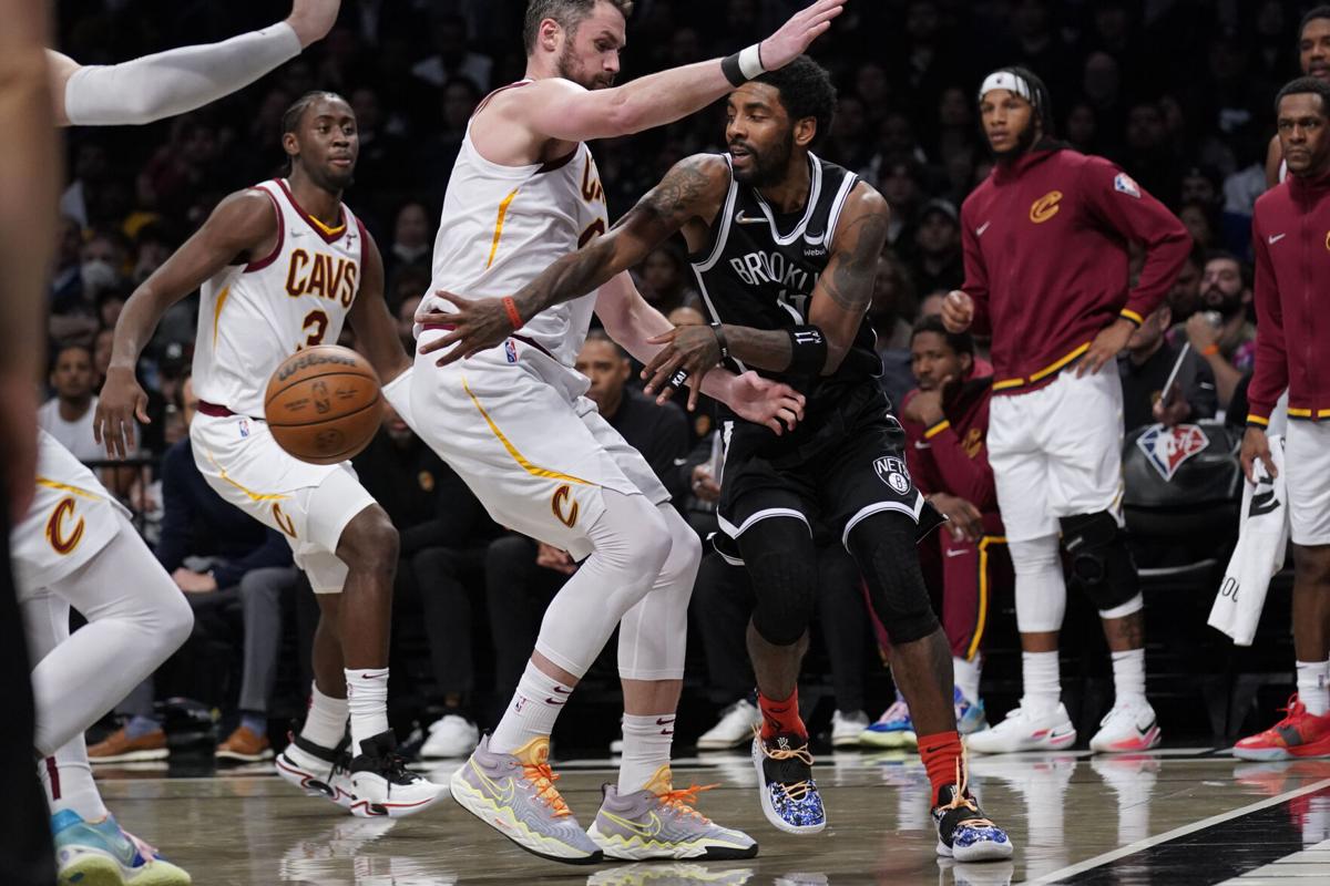 Irving, Durant lead Nets past Cavs in play-in for No. 7 seed
