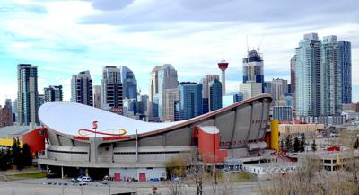  Skyline and Scotiabank Saddledome Calgary Alberta
