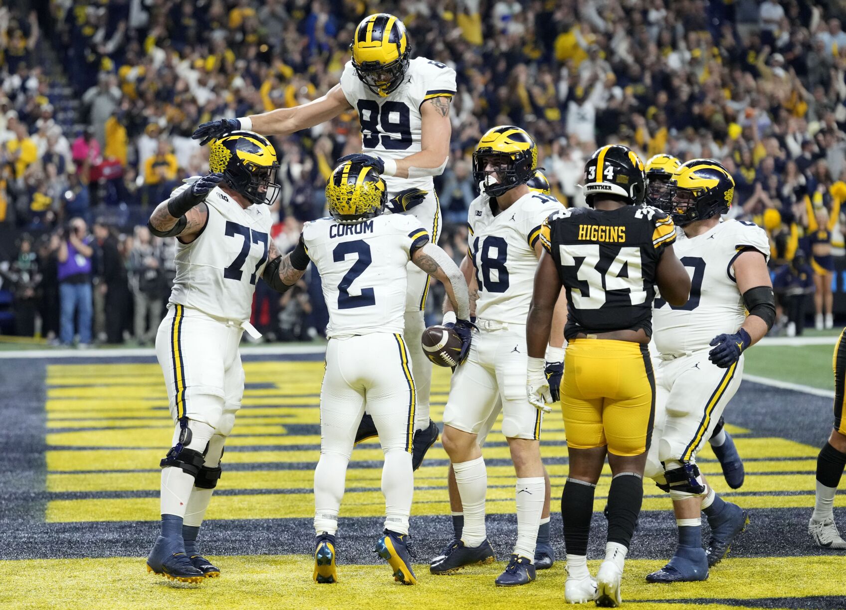 No. 2 Michigan beats No. 18 Iowa 26 20 to win Big Ten