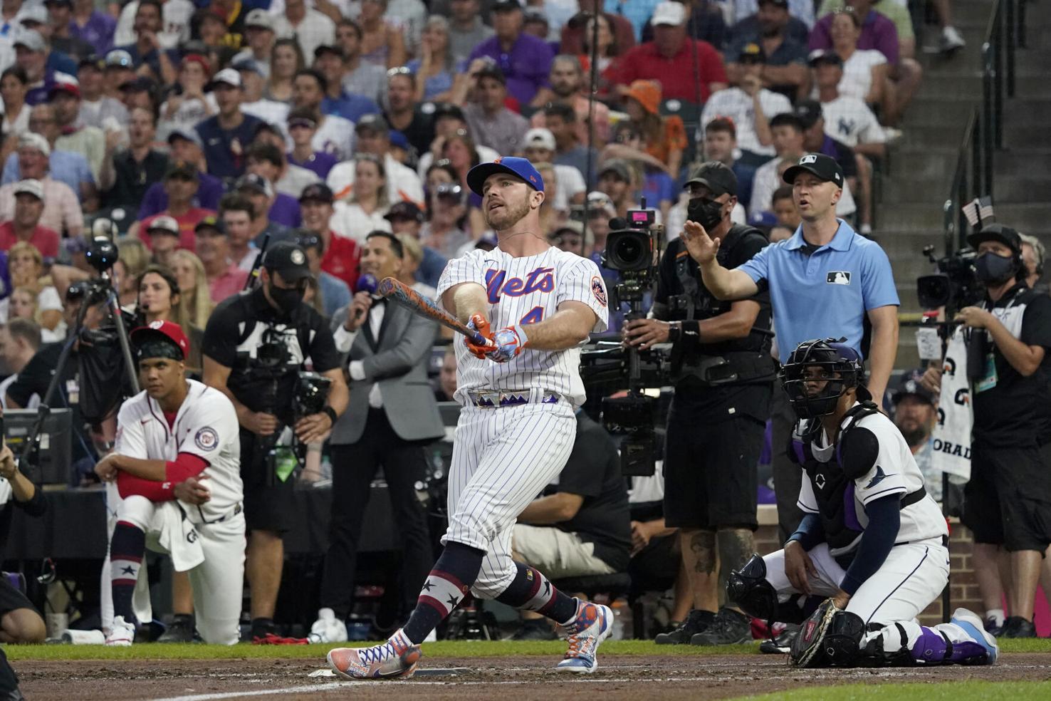 Mets' Alonso defends Home Run Derby title, hits record 35 in 1st round