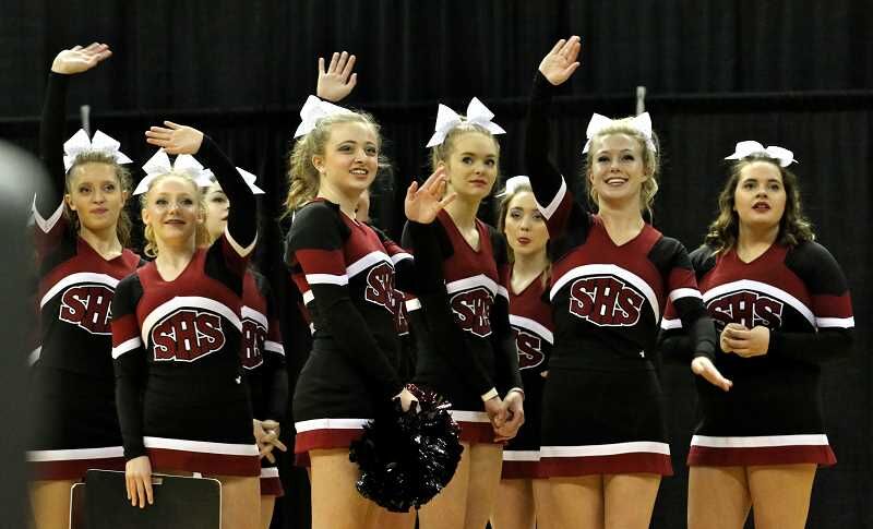 Oregon high school cheer teams show meddle at state championships, Features