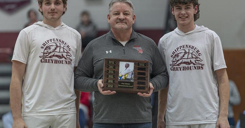 Pat Dieter Sportsmanship Award presented to Shippensburg Greyhounds