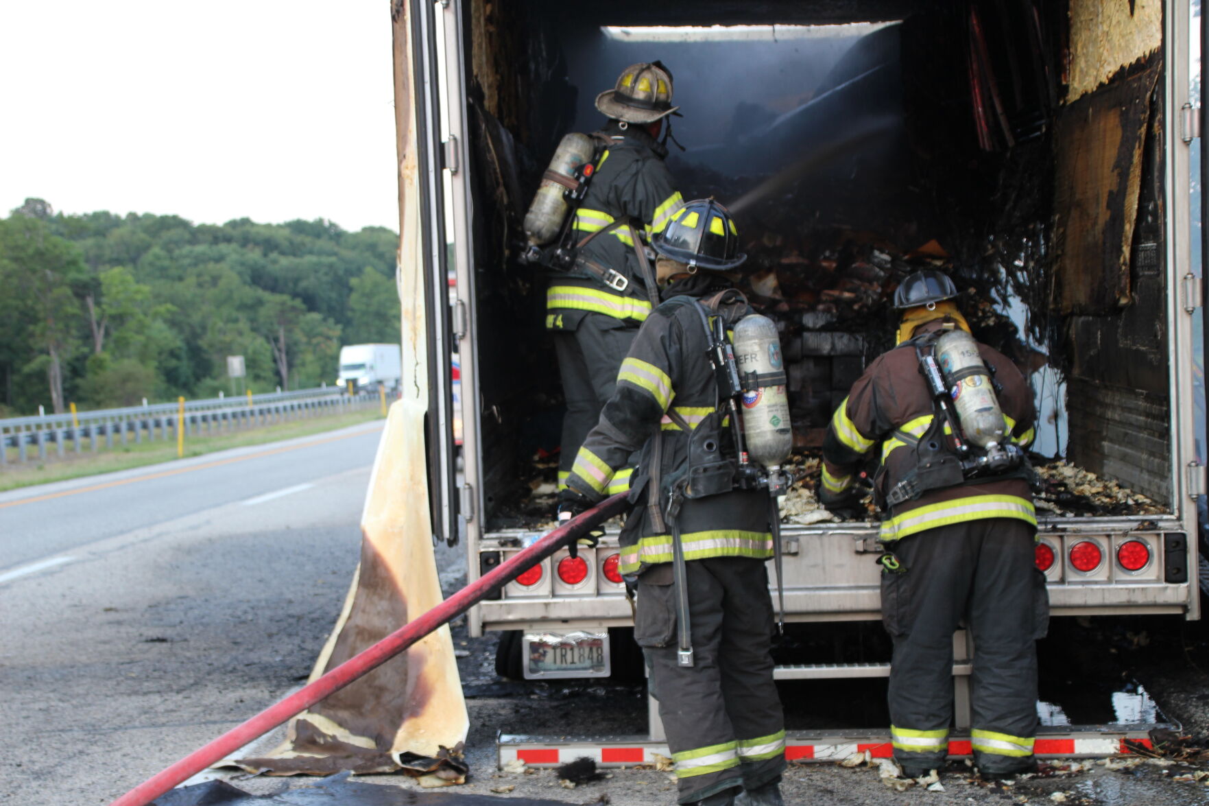 Tractor-trailer Catches Fire On Pa. Turnpike In Lurgan Township ...