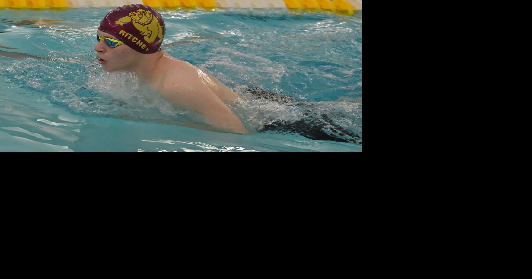 Alexander Ritchey in the 200 yd, Medley Relay against Trinity ...