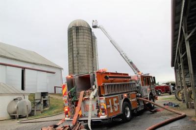 Firefighters called to silo fire along Rowe Road | Police | shipnc.com