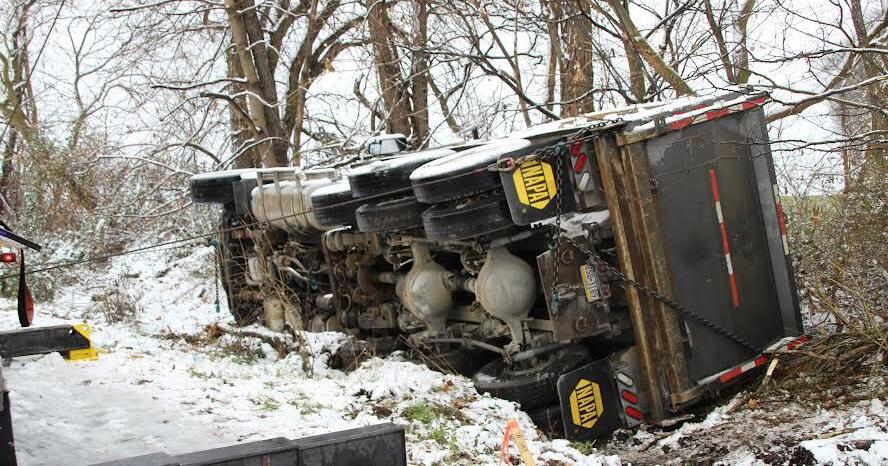 Dump truck driver escapes injury in rollover crash | Community News ...