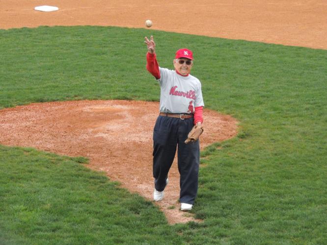 McGee throws out ceremonial first pitch 