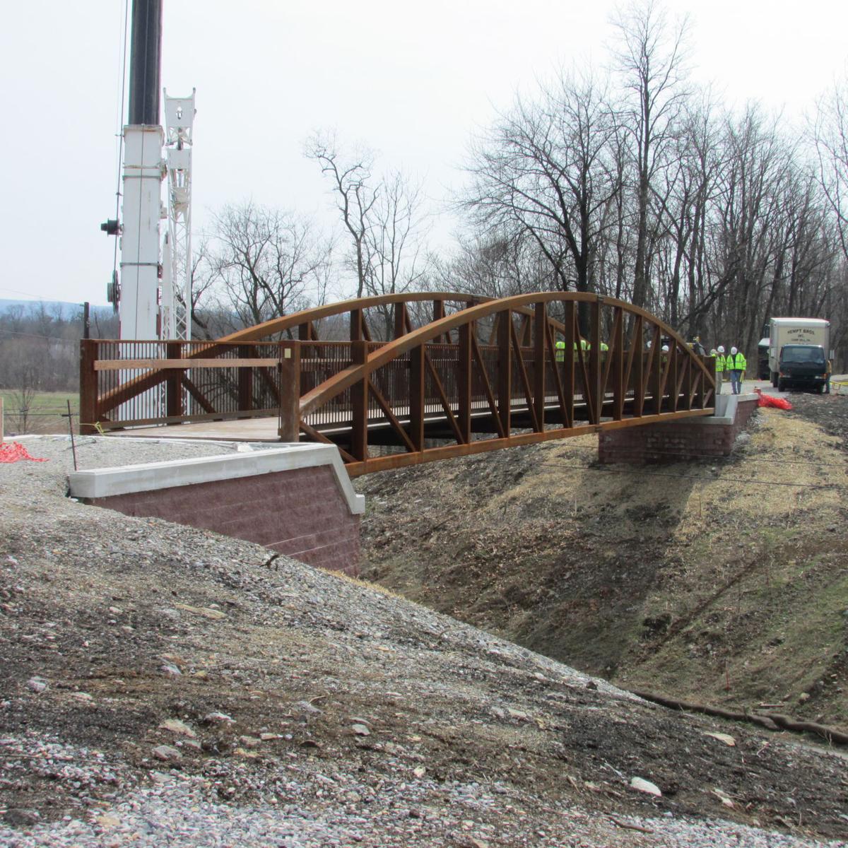 Pedestrian bridge installed on Rail Trail Local News