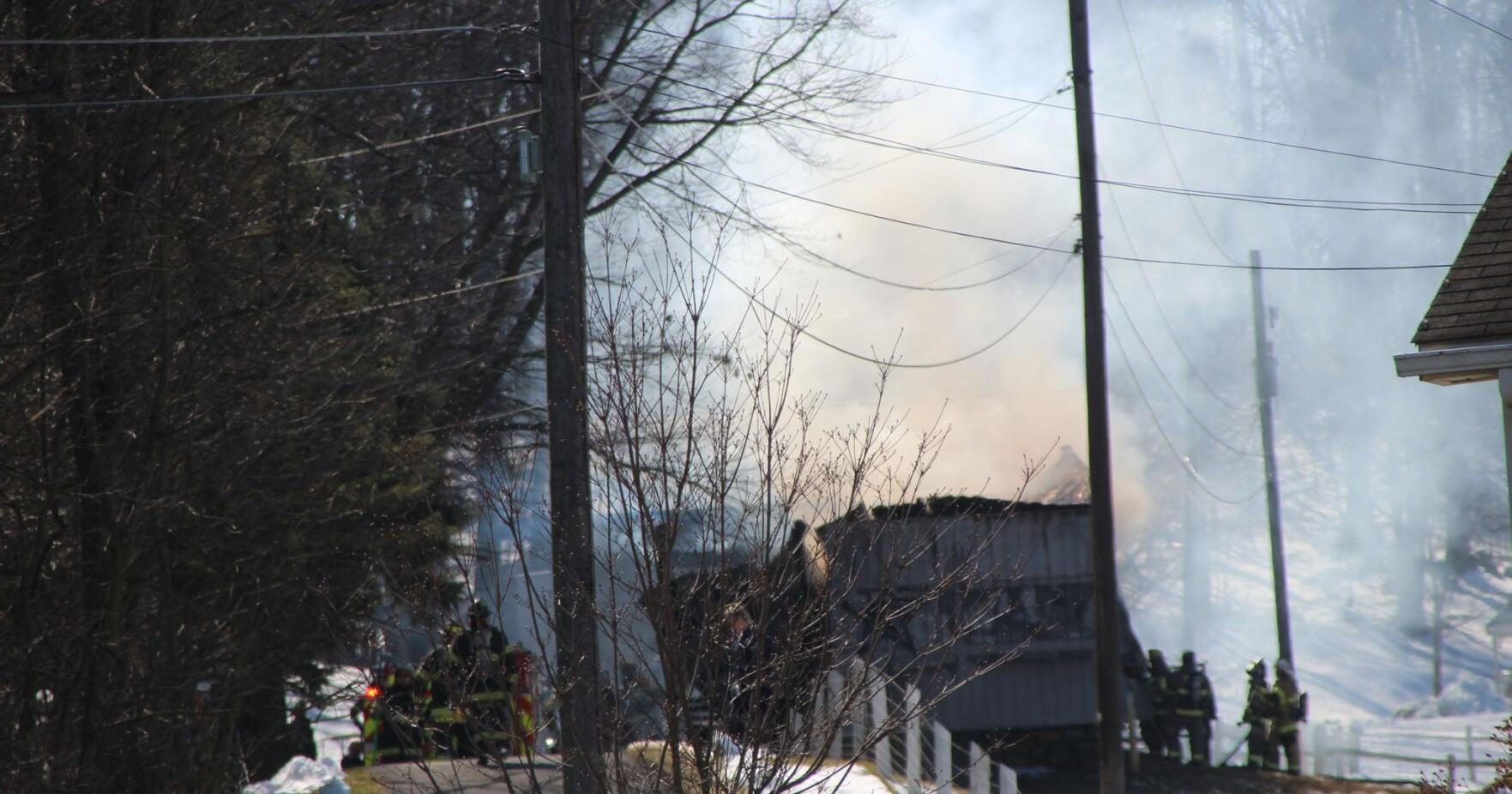 Fire in Penn Township destroys pole barn - Vimarsana News