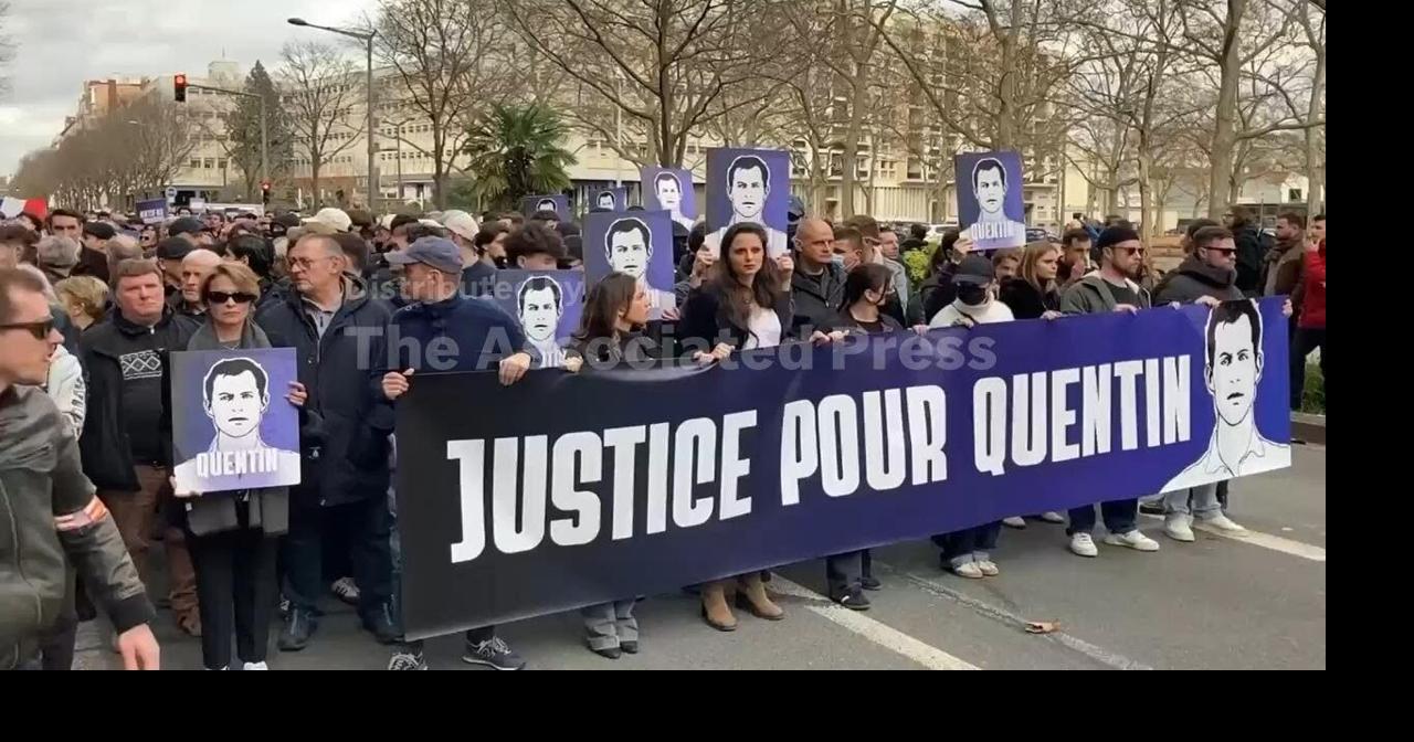 Protests in France over death of far-right activist as Macron calls for calm