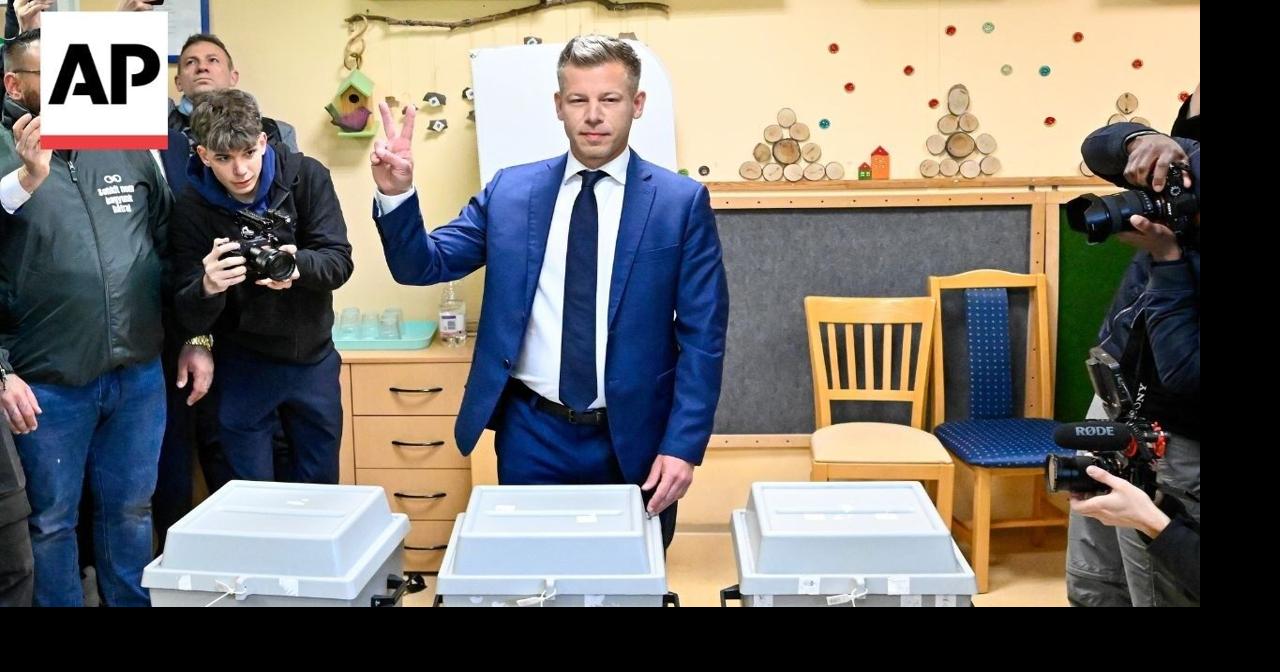 Opposition leader Magyar votes in Hungary election that could unseat Orbán