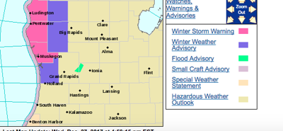 National Weather Service Issues Winter Storm Warning Calls For 8