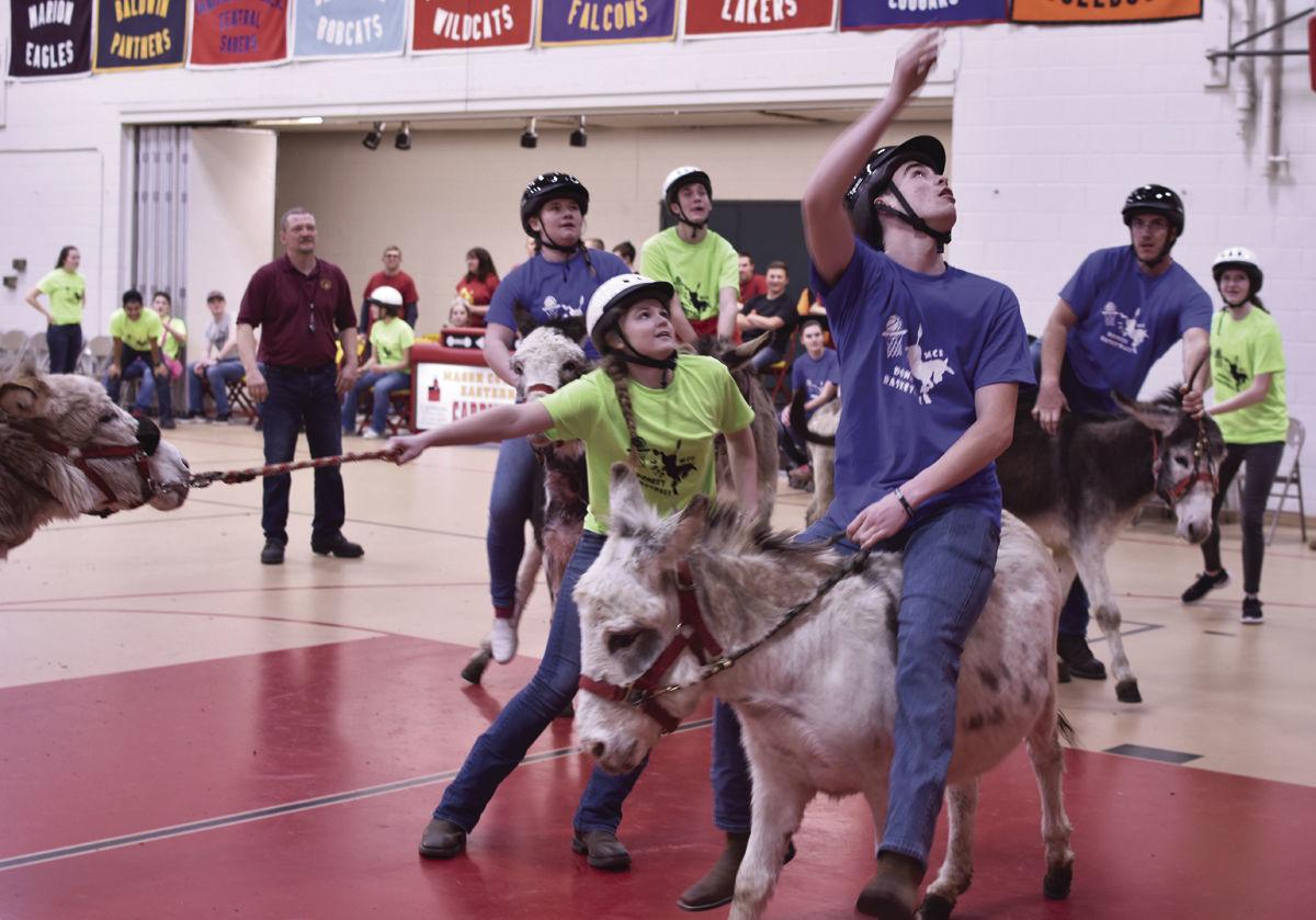Donkey Basketball Attracts Crowd At Mce News Shorelinemedia Net