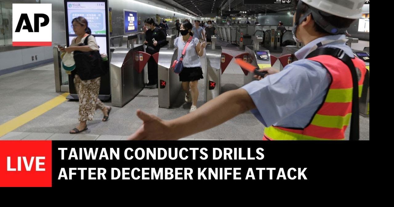LIVE: Taiwan conducts drills in response to December knife attack