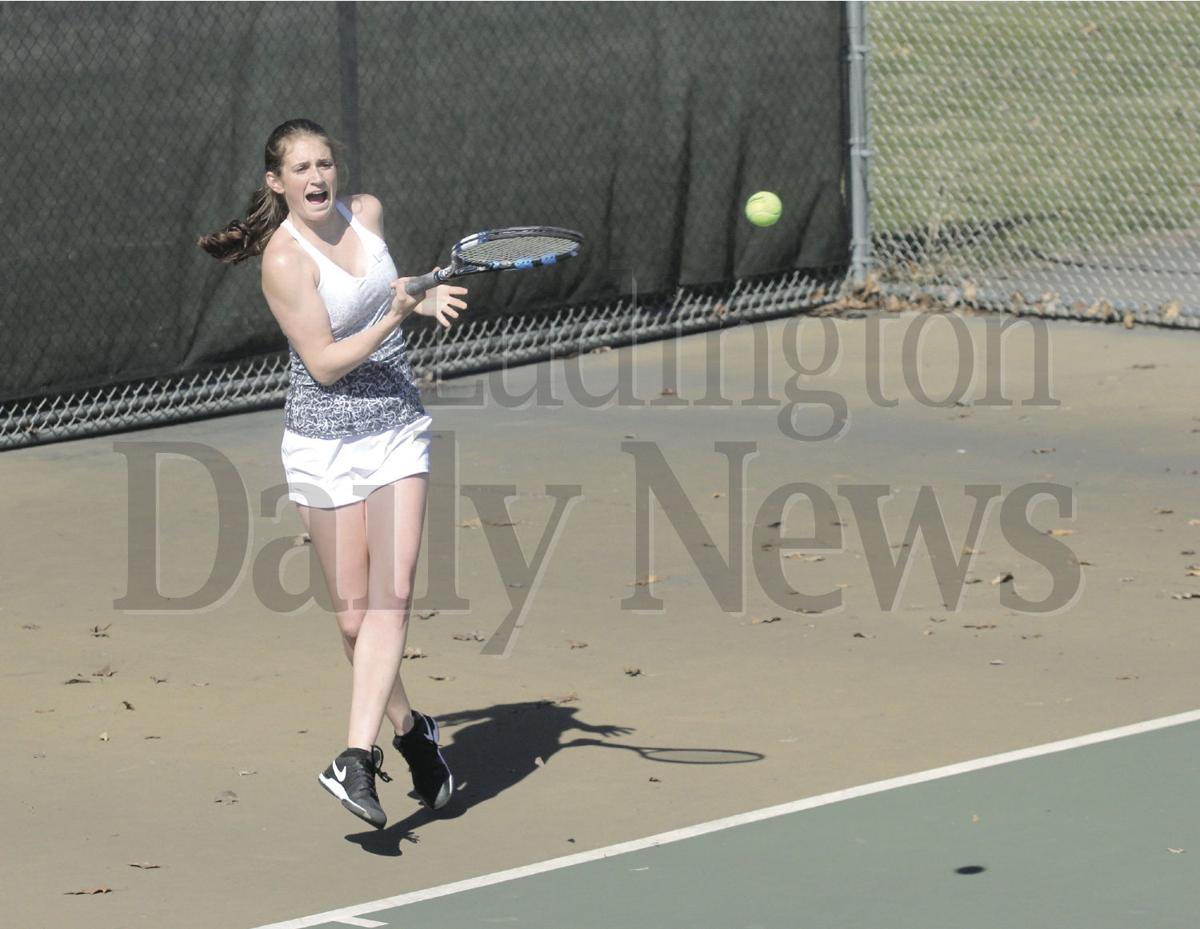 Western Michigan Christian at Ludington girls tennis