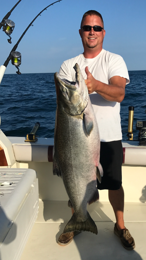 Lake Michigan Offers Up King Sized Catch Off Ludington Ludington Daily News Shorelinemedia Net