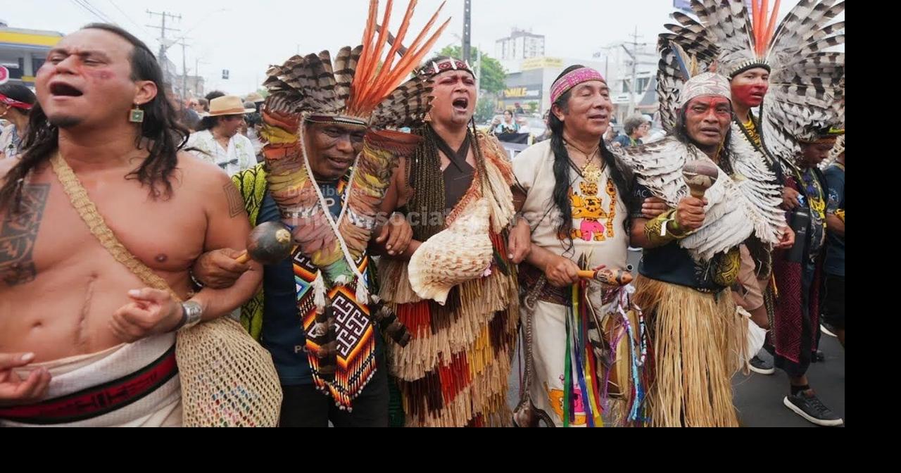 Climate protesters demand to be heard as they march through streets outside COP30 in Brazil