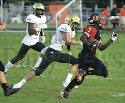 Muskegon Catholic Football Breaks Through Ludington Sports