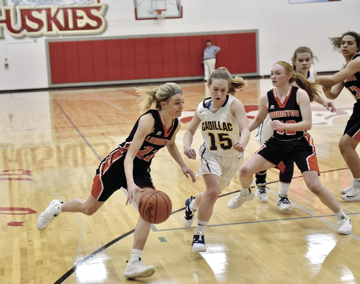 Ludington Girls Drop District Game To Cadillac Basketball