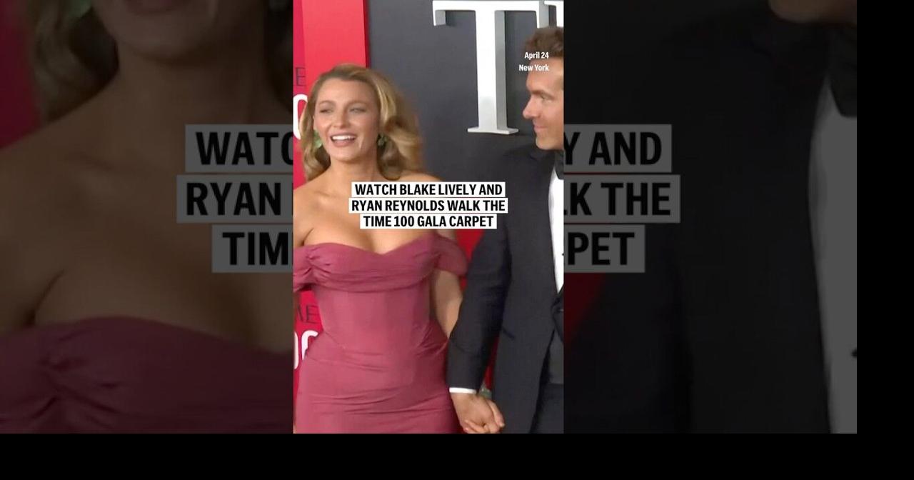 Blake Lively and Ryan Reynolds walk the Time 100 gala carpet | Videos | shorelinemedia.net