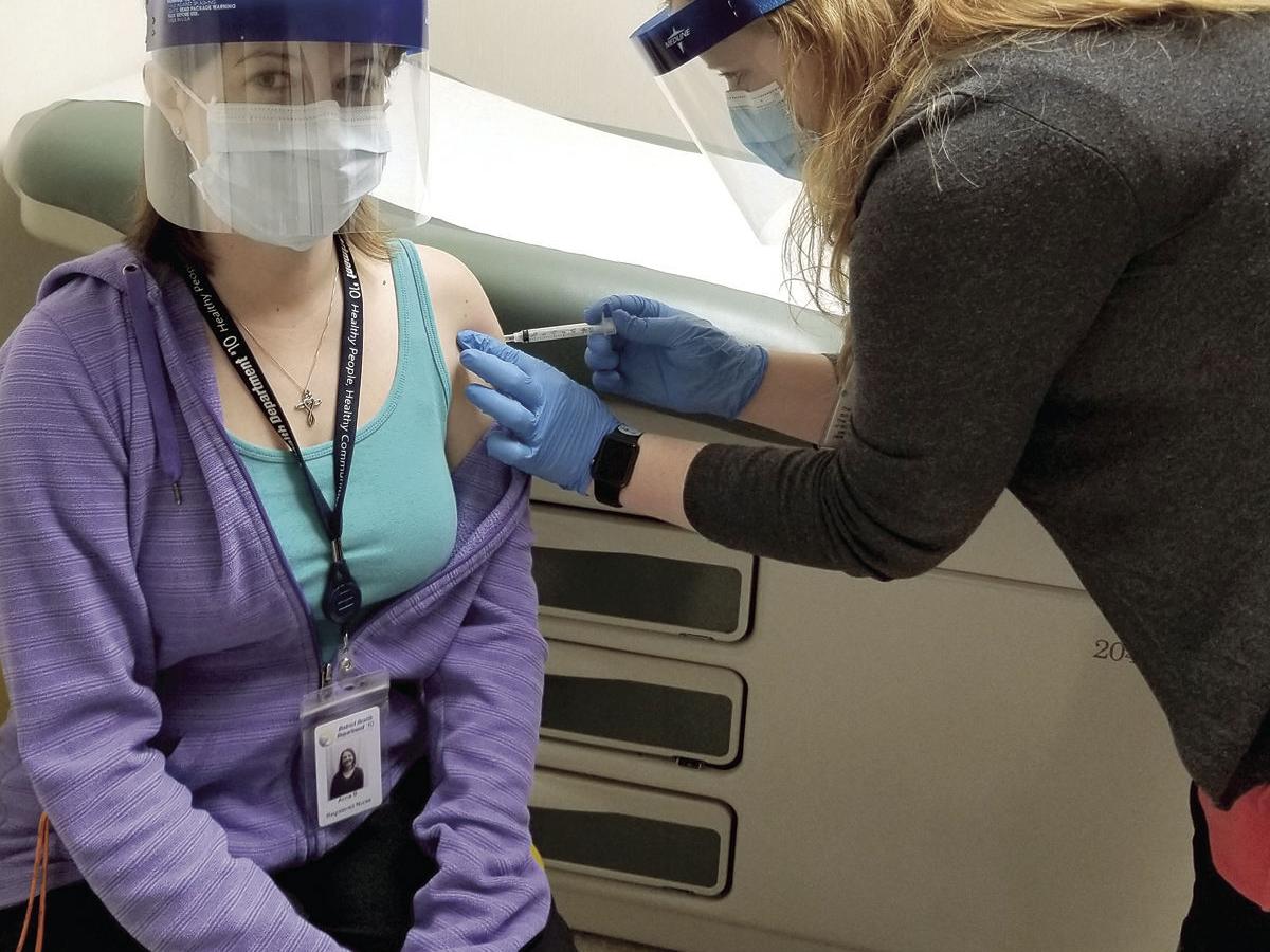 DHD vaccinates Mason County nurse for COVID-19 - Vimarsana News